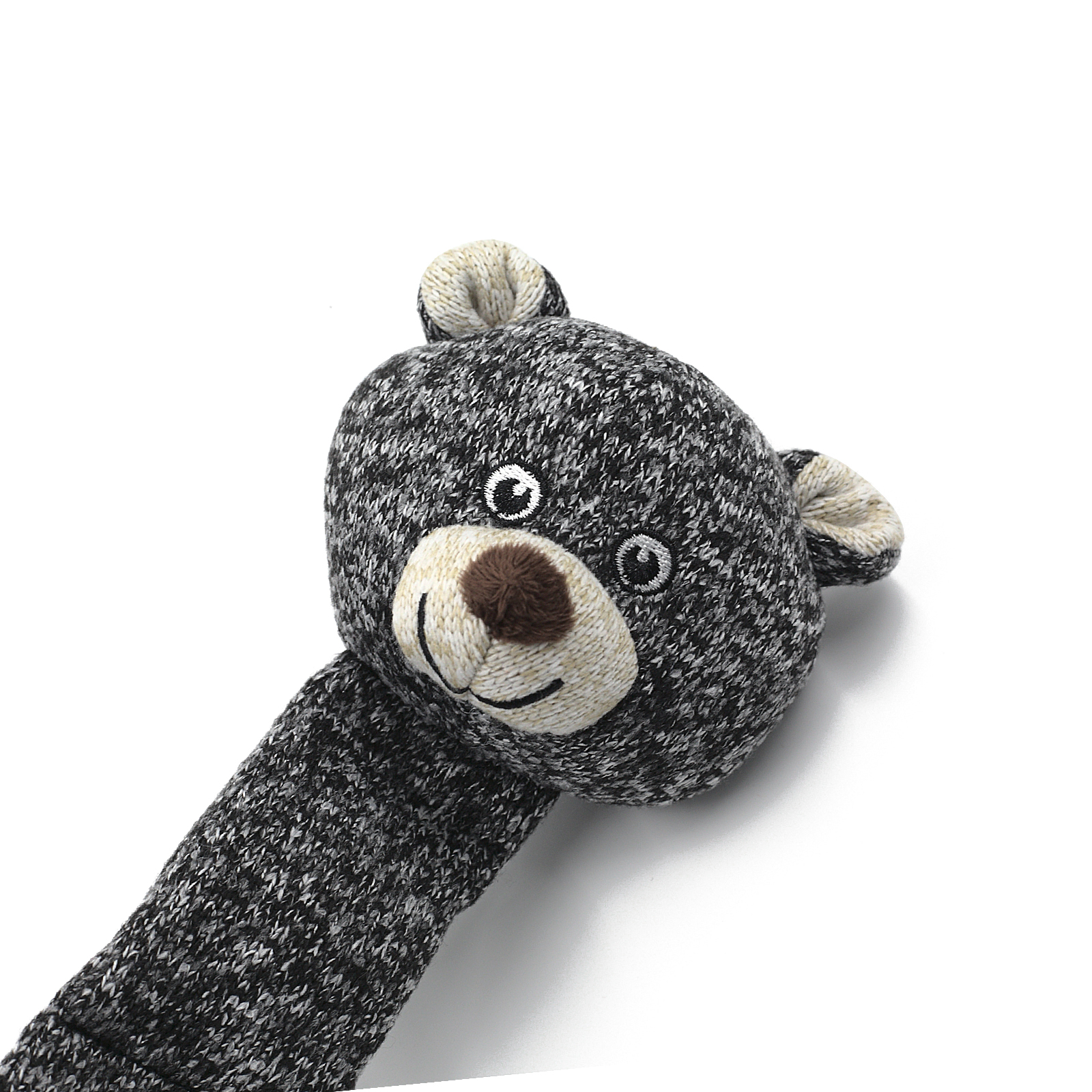 Pletená hračka pro psy s lanovým kruhem – medvěd 44 cm