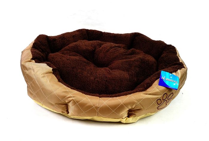 Hnědobéžový pelíšek pro psa - 45x40 cm