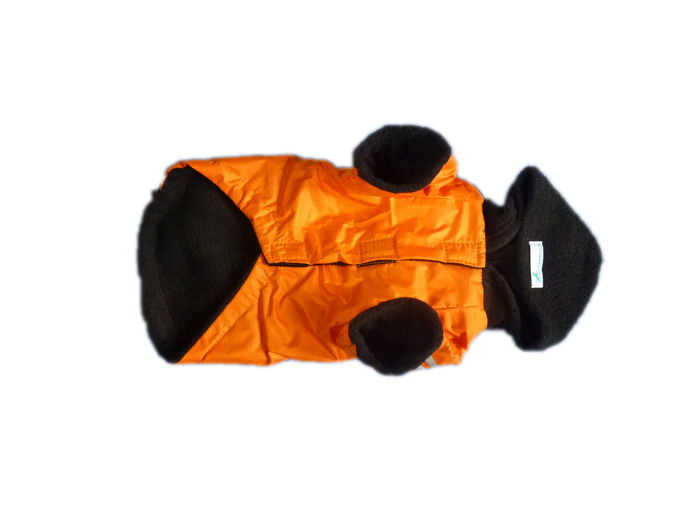 Zimní bunda s kapucí 24 oranžovočerná