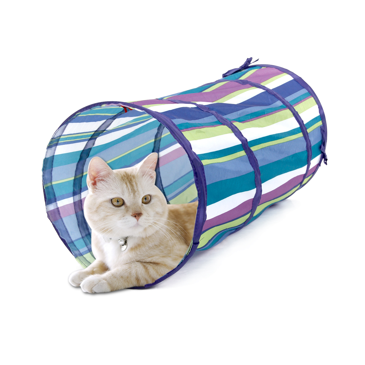 Barevný tunel pro kočky - 50 cm